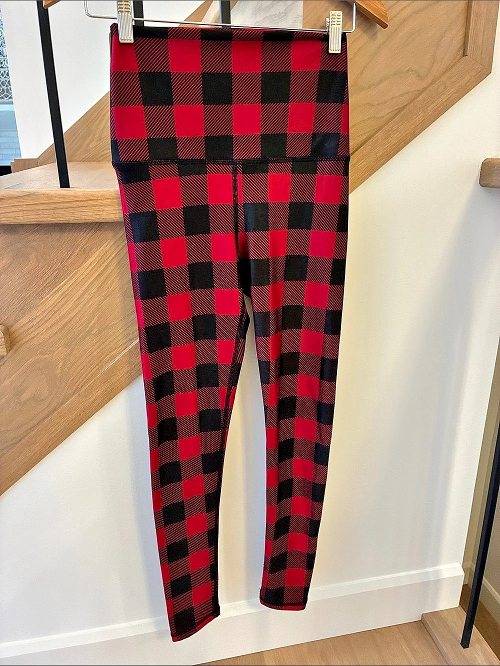 SILVER ICING | Exclusives High-Rise Plaid Red Black Buffalo Fleece Lined, Small